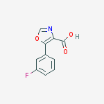 Structure of 5-(3-fluoro-phenyl)-oxazole-4-carboxylic acid