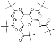Structure of BETA-D-GALACTOSE PENTAPIVALATE  98