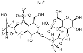 Structure of NEOCARRATETRAOSE 4(1),4(3)-DISULFATE DISODIUM SALT