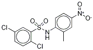 2,5-二氯-N-(2-甲基-4-硝基苯基)苯磺酰胺结构式