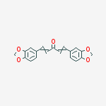 1,5-DI(1,3-BENZODIOXOL-5-YL)PENTA-1,4-DIEN-3-ONE结构式