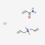 Structure of N,N-Dimethyl-N-2-propenyl-2-propen-1-aminium chloride polymer with 2-propenamide
