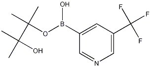 5-Trifluoromethylpyridine-3-boronic acid pinacol ester结构式