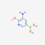 2-Methoxy-3-aminopyridine-5-boronicacid结构式