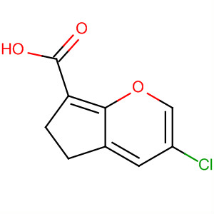 7-Benzofurancarboxylic acid, 5-chloro-2,3-dihydro-结构式