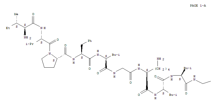 Icaria chemotactic peptide, Lys(7)-结构式