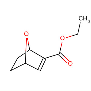 Structure of 7-Oxabicyclo[2.2.1]hept-2-ene-2-carboxylic acid, ethyl ester