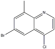 Structure of 6-Bromo-4-chloro-8-methylquinoline
