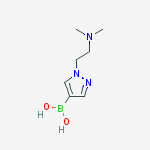 Structure of [1-[2-(dimethylamino)ethyl]pyrazol-4-yl]boronic acid