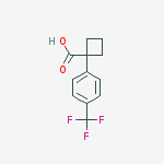 Structure of 1-[4-(Trifluoromethyl)phenyl]cyclobutanecarboxylic  acid