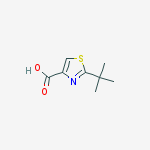 Structure of 2-tert-butylthiazole-4-carboxylic acid