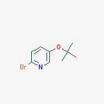 Structure of 2-bromo-5-[(2-methylpropan-2-yl)oxy]pyridine