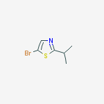 5-bromo-2-isopropyl-1,3-thiazole(SALTDATA: FREE)结构式