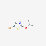 Structure of 5-bromo-2-propan-2-yloxy-1,3-thiazole