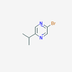 Structure of 2-bromo-5-propan-2-ylpyrazine