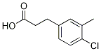 Structure of Benzenepropanoic acid, 4-chloro-3-methyl-