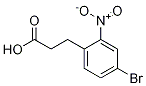 Structure of Benzenepropanoic acid, 4-bromo-2-nitro-