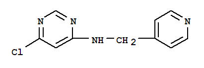 4-Pyrimidinamine,6-chloro-N-(4-pyridinylmethyl)-结构式