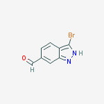 Structure of 3-bromo-1H-Indazole-6-carboxaldehyde