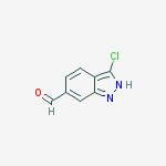 Structure of 3-Chloro-1H-indazole-6-carbaldehyde