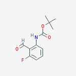 Structure of tert-Butyl (3-fluoro-2-formylphenyl)carbamate