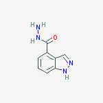 1H-INDAZOLE-4-CARBOHYDRAZIDE结构式