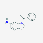 1-(1-Phenylethyl)indolin-6-amine结构式