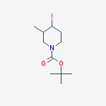 Structure of tert-Butyl 4-iodo-3-methylpiperidine-1-carboxylate