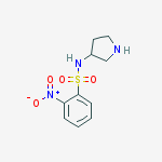 Structure of 2-Nitro-N-(pyrrolidin-3-yl)benzenesulfonaMide