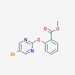 Methyl 2-(5-bromopyrimidin-2-yl)oxybenzoate结构式