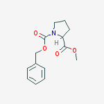 Structure of 1-Benzyl 2-methyl pyrrolidine-1,2-dicarboxylate