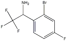 Structure of Benzenemethanamine, 2-bromo-4-fluoro-.alpha.-(trifluoromethyl)-