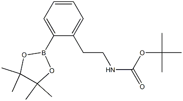 Structure of tert-butyl 2-(4,4,5,5-tetraMethyl-1,3,2-dioxaborolan-2-yl)phenethylcarbaMate