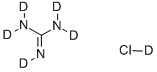 Structure of GUANIDINE-D5 DEUTERIOCHLORIDE