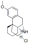 Structure of (9S,13S,14S)-3-METHOXYMORPHINAN HYDROCHLORIDE