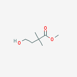 Structure of methyl 4-hydroxy-2,2-dimethylbutanoate
