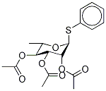 Phenyl 2,3,4-Tri-O-acetyl-1-thio-α-L-rhamnopyranoside结构式