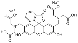 Structure of CALCEIN DISODIUM SALT, INDICATOR FOR COM PLEXOMETRY