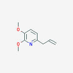 Structure of 2,3-dimethoxy-6-prop-2-enylpyridine