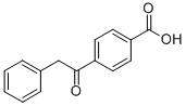 Structure of 4-(1-OXO-2-PHENYLETHYL)BENZOIC ACID