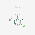 4-氯-3-甲基苯-1,2-二胺盐酸盐结构式