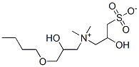 Structure of 1-Propanaminium, 3-butoxy-2-hydroxy-N-(2-hydroxy-3-sulfopropyl)-N,N-dimethyl-, inner salt