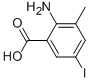 2-氨基-5-碘-3-甲基苯甲酸结构式