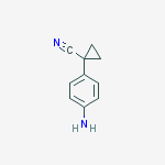 Structure of 1-(4-aminophenyl)cyclopropanecarbonitrile