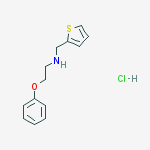 Structure of 2-PHENOXYETHYL-2,2'-THENYLAMINOETHANE, HYDROCHLORIDE