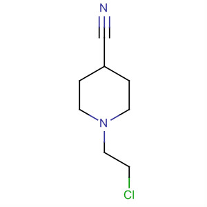 Structure of 4-Piperidinecarbonitrile, 1-(2-chloroethyl)-