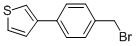 Structure of 3-[4-(BROMOMETHYL)PHENYL]THIOPHENE