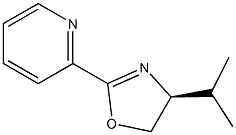 Structure of Pyridine, 2-[4,5-dihydro-4-(1-methylethyl)-2-oxazolyl]-, (S)-