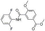 Methyl 3-(2,6-difluorophenylcarbaMoyl)-4-Methoxybenzoate结构式
