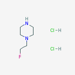 Chemical structure of 1-(2-Fluoroethyl)piperazine dihydrochloride